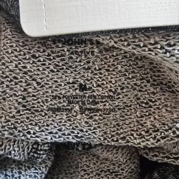 St johns bay womens Sz M heathered gray sweater dress side pockets - Picture 6 of 6